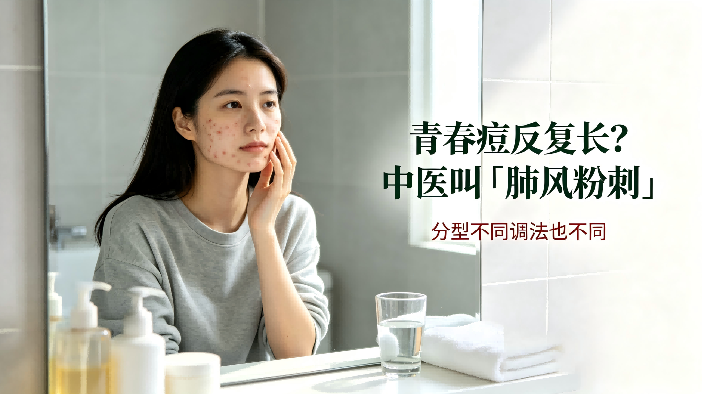 青春痘反复长？中医叫「肺风粉刺」，分型不同调法也不同