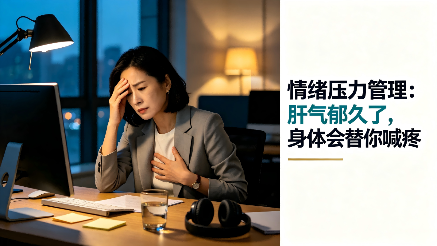 情绪压力管理：肝气郁久了，身体会替你喊疼